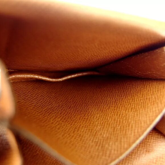 Louis Vuitton coin purse monogram beige monogram canvas Authentic used T16991 - Picture 6 of 7